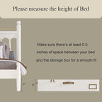 Under Bed Storage, Under Bed Storage Containers Bins for Clothes, Large Linen Underbed Closet Organization Bins, 2 Pack Collapsible Underbed Bin Dorm for Clothes, Sweater, Beige - Image 5