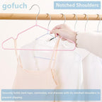 Ultra-Thin Metal Hangers, 30 Pack Non-Slip PVC Coated Space Saving Clothes Hangers for Closet, 16 inch Wide for Suits, Dresses, Jackets（White） - Image 4