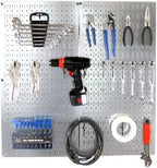 Wall Control 30-P-3232GV Galvanized Steel Pegboard Pack - Image 6