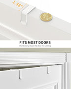 Moforoco White 9-Tier Over The Door Pantry Organizer, Pantry Organization And Storage, Metal Hanging Spice Rack Shelves Door, Home & Kitchen Essentials, Laundry Room Bathroom Organization - Image 3