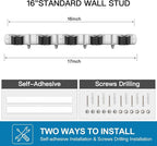 IMILLET Broom Holder Wall Mount Stainless Steel Mop Organizer - Image 4