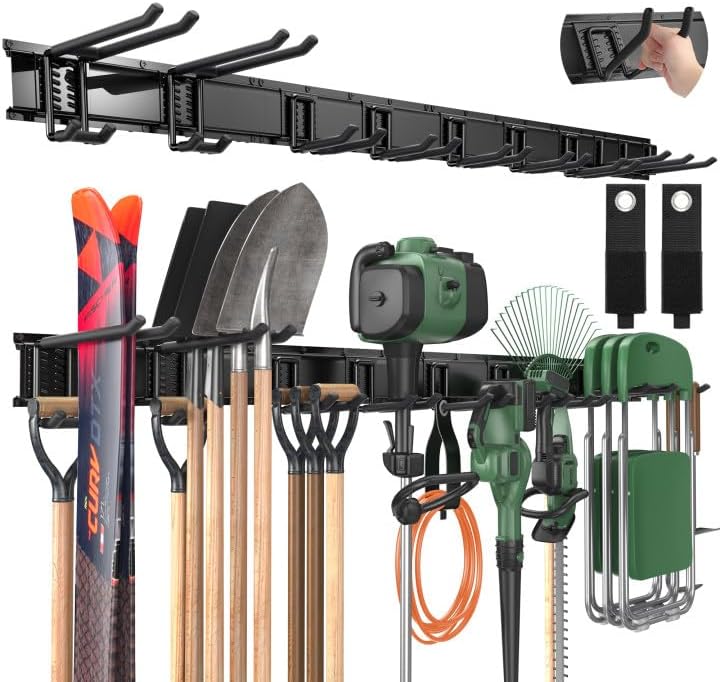 LBT 66" Garage Tool Organizer Wall Mount - 720lbs Garden Tool Organizer by LBT