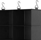 ClosetMaid 6-Shelf Fabric Hanging Closet Organizer with Garment Rod for Shirts, Sweaters, Pants, Hats, Shoes, Purses with Charcoal Black Finish - Image 6