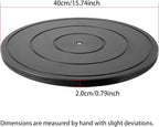 HSTECH 16 Inch Heavy Duty Rotating Swivel Stand - Lazy Susan with Steel Ball Bearings for Model Base/Rotating Plants/Crafts Stand Monitor/TV/Monitors/Potted Plants (360˚ Rotation) - Image 2