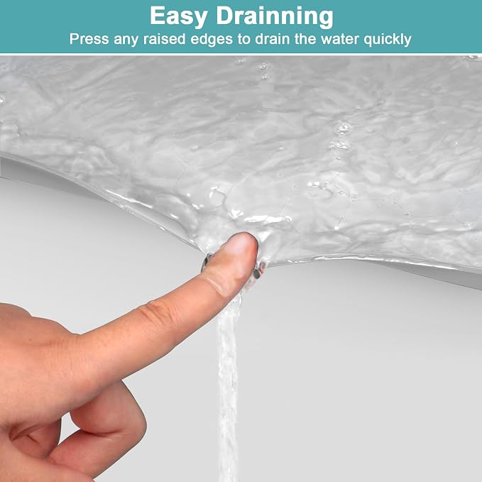 Under The Sink Mat Waterproof, Under Kitchen Sink Mat and Protector for 34" x 22" Cabinets, Under Sink Tray Organizer, Shelf Liner Cabinet Liner for Bathroom, Kitchen and Dining Room, Light Gray - Image 5