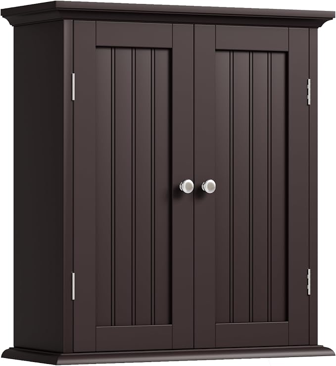 ChooChoo Bathroom Wall Cabinet with 2 Doors, Over The Toilet by ChooChoo