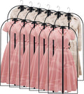 Garment Bags for Hanging Clothes Travel (Set of 12) Clothes Storage Bags Closet Cover for Open Closet with Zipper for Suit, Sweaters Travel Laundry Wardrobe Closet Garment Dust Cover by HomeClean