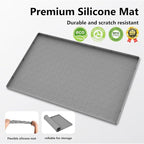 Mateeylife Under Sink Mat Kitchen Waterproof, Silicone Sink Tray 28"X19" - Image 2