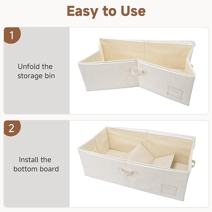 StorageWorks 10 Inch Tall Under Bed Storage Containers with Clear Lid - Image 7