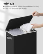 SOLEDI Slim Laundry Basket with Lid, Narrow Laundry Hamper for Small Space - Image 4