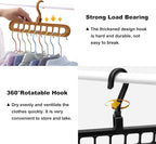 Closet Organizers and Storage,College Dorm Room Essentials, Multifunctional Organizer Magic Space Saving Hangers with 9 Holes Storage Organization for Wardrobe - Image 3