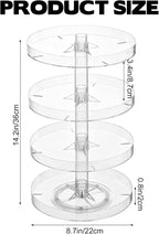 Medicine Bottle Organizer Shelf, 4-Tier Medicine Cabinet Organizer for Countertop and Bathroom Transparent Removable Organizer for Small Medication Bottles Small Vitamins Bottles - Image 2