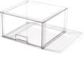BINO | Stackable Storage Drawers, Tall X-Large - Clear | THE CRATE COLLECTION | Storage Bins With Drawers | Bathroom Organizers | Under Sink Organizer | Vanity Cabinet Home Organization by BINO