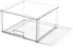 BINO | Stackable Storage Drawers, Tall X-Large - Clear | THE CRATE COLLECTION | Storage Bins With Drawers | Bathroom Organizers | Under Sink Organizer | Vanity Cabinet Home Organization by BINO