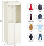 Univivi Garment Bags for Hanging Clothes, Cloth Bag 54 In, 2 PCS, Beige - Image 4