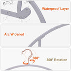 OIKA 50 Pack No-Bump Plastic Clothes Hangers, Gray, Non-Slip, Space-Saving - Image 4