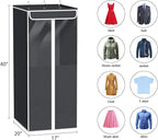 Univivi Garment Bags for Hanging Clothes, Cloth Bag 40 In, 2 PCS, Dark Grey - Image 4