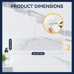 YASONIC 2-Pack Shower Caddy Adhesive Replacement - Transparent Shower Adhesive Strips, No Drilling Hooks for Bath Storage Shelves, Kitchen Racks, Basket & Soap Holder - Image 5