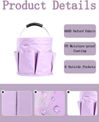 Cleaning Caddy with Handle, for Cleaning Supplies Organizer Bucket - Image 3
