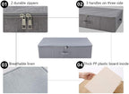 Folding Under the Bed Storage Bin with Lids, Under Bed Storage Containers - Image 3