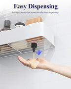 Kitsure Shower Caddy Adhesive, Stylish Shower Organizer, Large, White - Image 6