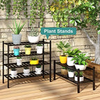 viewcare 2-Tier Black Bamboo Shoe Rack for Entryway, Stackable | Foldable | Natural, Shoe Shelf Storage Organizer for Hallway Closet, Free Standing Shoe Racks for Indoor Outdoor - Image 7
