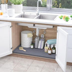 SIKADEER Waterproof Under Sink Mat 40" x 22" Silicone Mat Cabinet Protector - Image 2