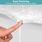 Under Sink Mats for Kitchen Waterproof, Silicone Under Kitchen Sink Mat and Protector for 34" x 22" Cabinets, Under Sink Organizer Tray, Shelf Liner Cabinet Liner for Bathroom, White - Image 5