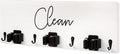 Ilyapa Wall Mount Broom Holder, White Wooden Mop Storage by Ilyapa
