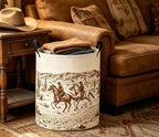 Baby Laundry Basket Baby Nursery Hamper Kids Laundry Basket Toy Storage Bin for Boys Room Decor Gift Baskets for Bedroom Bathroom(Cowboy) - Image 6