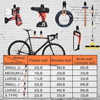 Aoben Heavy Duty Steel Garage Storage Hooks - Utility Tool Hangers and Combinable Wall Mount Hooks for Organizing Ladder, Hold Chairs, Heavy Tools (Small U, 10 Pack) - Image 3