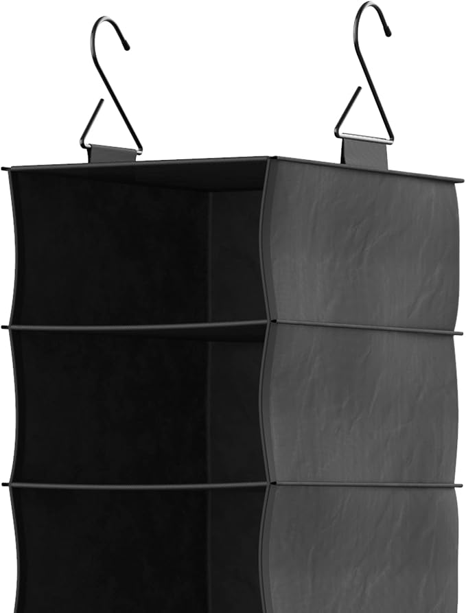 ClosetMaid 10-Shelf Fabric Hanging Shoe Storage Organizer for Closet, Charcoal Black - Image 4