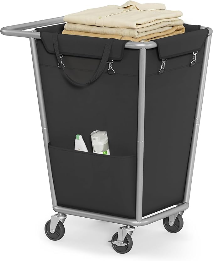 SONGMICS 1-Section Laundry Basket with Wheels, 34.3 Gallons (130 L) Hamper by SONGMICSbySONGMICSHOME