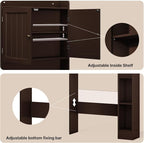 Ahomly Over The Toilet Storage Cabinet, 32.3" W, Grey - Image 5