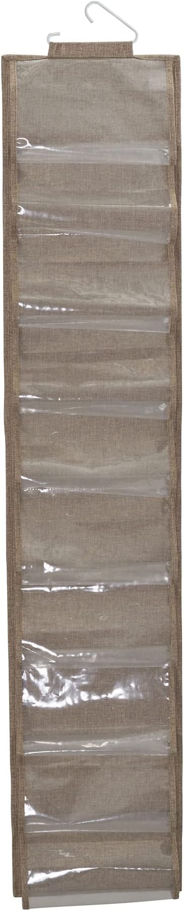 Household Essentials 20-Pocket Closet Shoe File, Beige - Image 4