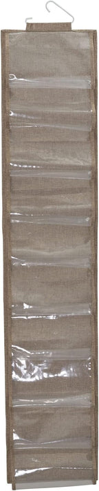 Household Essentials 20-Pocket Closet Shoe File, Beige - Image 4