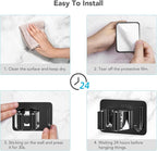 homeasy Broom Holder Wall Mount 4Pcs, Self Adhesive Mop Broom Hanger - Image 6