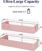 Kitsure Shower Caddy Adhesive, Stylish Shower Organizer, Large, Pink - Image 2