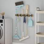 reliahom Broom Holder Wall Mount Mop Hanger Tools organizer 5Racks 4Hooks - Image 5