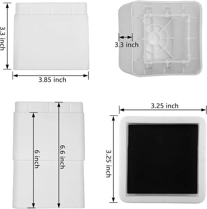 BTSD-home Bed Risers 3 Inch, 4 Pack - Image 2