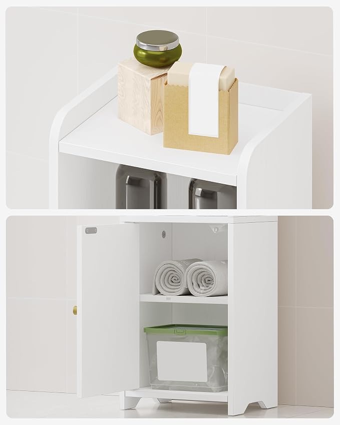 Hzuaneri Bathroom Storage Cabinet, Narrow Toilet Paper Cabinets with Doors - Image 7
