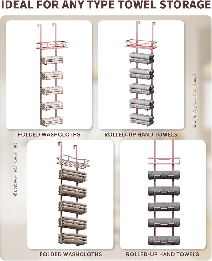 Aetyord Hanging Towel Racks for Bathroom Storage - Image 5