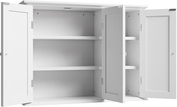 ChooChoo Laundry Cabinet with 3 Doors and Adjustable Shelves - Image 8