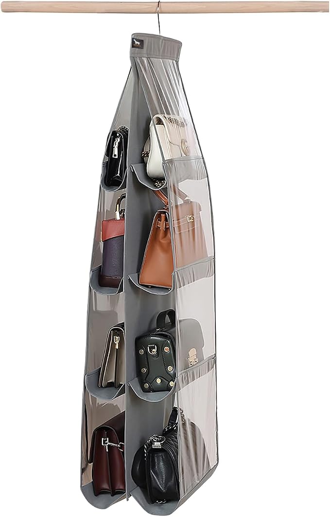 Purse Organizer for Closet, Heavy Duty Hanging Handbag Storage by Zebricolo