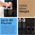 GORILLA GRIP Over the Door Shoe Organizer, 12 Large Pockets, Black | Breathable Mesh Pocket, Space Saving Hanging Storage Holder, Closet Rack Hanger for Shoes, Pantry and Bathroom Accessories - Image 3