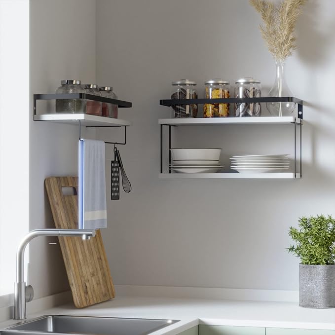 RICHER HOUSE Floating Shelves Bathroom, Wall Mounted Shelf Over Toilet - Image 7