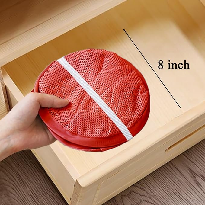 Pop up Hamper for Laundry, Collapsible Mesh Laundry Basket, Portable Foldable Clothes Hamper Storage Bin for Apartment, College Dorm or Travel, Red - Image 7