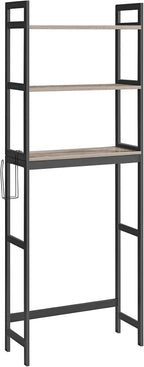 SONGMICS 3-Tier Bamboo Over The Toilet Storage, Adjustable Shelf, 66.9''H - Image 7