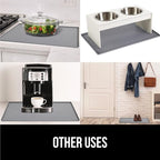 GORILLA GRIP Waterproof Silicone Under Sink Mat, Stay in Place, 19x34 Gray - Image 7