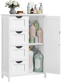 VASAGLE Floor Storage Cabinet, Farmhouse, 4 Drawers and 1 Door,32.3" H by Unknown